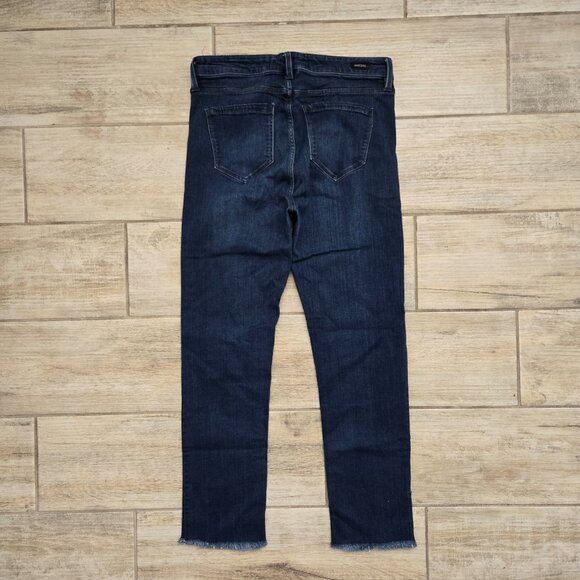 Liverpool The Crop Skinny Jeans Women's High Rise Super Stretchy Raw Hem 8/29 - Picture 2 of 9